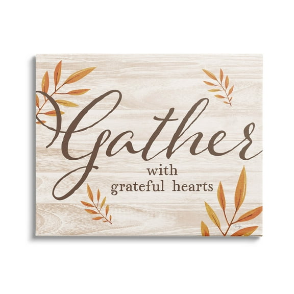 Gather With Grateful Hearts Botanicals Botanical & Floral Graphic Art Gallery Wrapped Canvas Print Wall Art