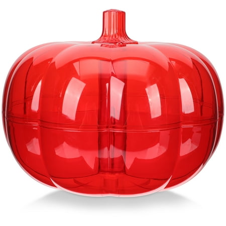 

Red Fruit Tray Pumpkin Party Plate Box Creative Dry Fruit Tray With Cover