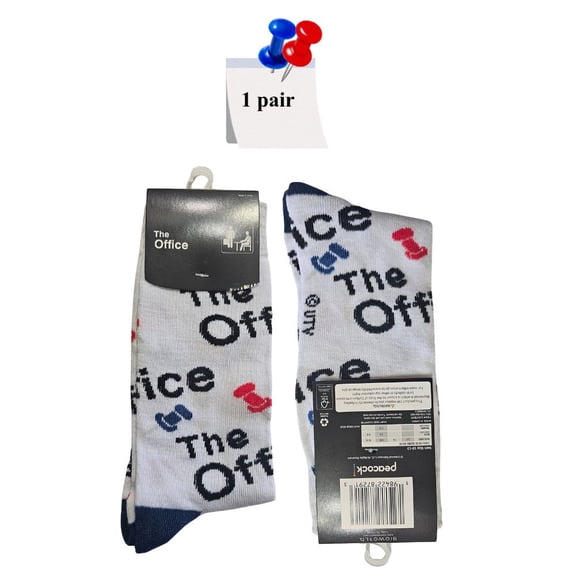 The Office, Crew Socks, Men's Shoe Size 8-12