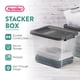 thumbnail image 3 of Caja de Almacenamiento Sterilite Transparente Apilable Paquete de 12 de 28.4L, 3 of 9