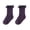 Z1-Dark Purple348, variant on Whouriu Infant Girls Ruffle Ribbed Crew Socks Cotton Blend Stretchy All Season Casual Dress Socks