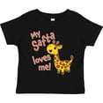 thumbnail image 3 of Inktastic My Safta Loves Me- Cute Giraffe Boys or Girls Toddler T-Shirt, 3 of 5
