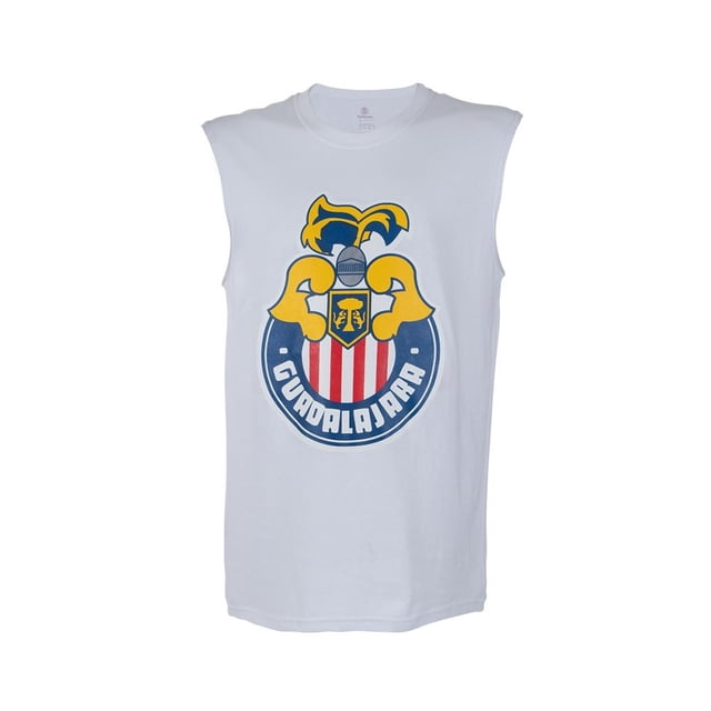 Playera Chivas Old School Sports Para Hombre Talla EEG Blanco