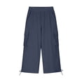 thumbnail image 6 of KyCheLot Boys Girls Summer Pants Cropped Solid Color Flap Pockets High Waist Cotton Linen Capris Pant 5-15 Years, 6 of 7