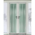 thumbnail image 2 of Green Blackout Curtains, French Door Curtains for Door Window, Modern Abstract Art Ombre Striped Privacy Drapery for Patio/Sidelight Doors, 1 Panel with Tieback, 54 x 72 Inches, 2 of 6