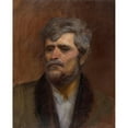 thumbnail image 3 of Ladislav Mednyánszky 12x14 Black Modern Framed Museum Art Print Titled - Character Head Study of a Man (1880-1900), 3 of 5