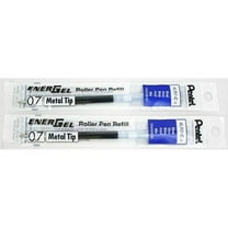 Pentel Energel #Lr7-c Blue Refill Gel Ink Metal Tip 0.7 Mm 2 Refills