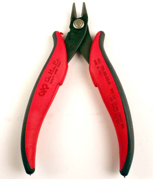21-Degree Angled Jaw Flush-cut 8mm Jaw Length 14 Gauge Max Cutting Capacity Hakko CHP TR-30-58-R Medium Soft Wire Cutter 3.0mm Hardened Carbon Steel Construction HRC 58