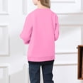 thumbnail image 4 of Alphabet Print Crewneck Sweatshirt for Children's Casual Long Sleeve Pullover Top Comfortable Fit, 4 of 5