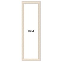 11x43 Frame White Real Wood Picture Frame Width 1.75 inches | Interior Frame Depth 0.5 inches |
