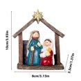 thumbnail image 3 of Fiudx Liquidación de ofertas flash Adornos de decoración de la natividad Adornos navideños Caballo en forma de pesebre Adornos de resina Decoración de escritorio para el hogar, 3 of 6