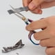 thumbnail image 5 of Tijeras para bordar, tijeras para bordar, tijeras puntiagudas de acero inoxidable, tijeras para detalles de punta para manualidades DIY, Color titanio Jormftte HMJM194-4, 5 of 6