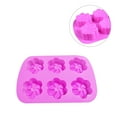 thumbnail image 2 of 6-Cavity Silicone Flower Cake Mold Handmade Jelly Mousse Mould Heat Resistant Chocolate Baking Tray Ice Cube, 2 of 10