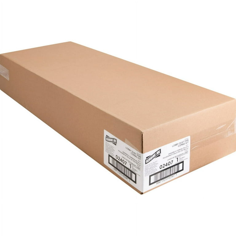 Genuine Joe Plastic Lobby Dust Pan Combo Kit - 1 / Kit