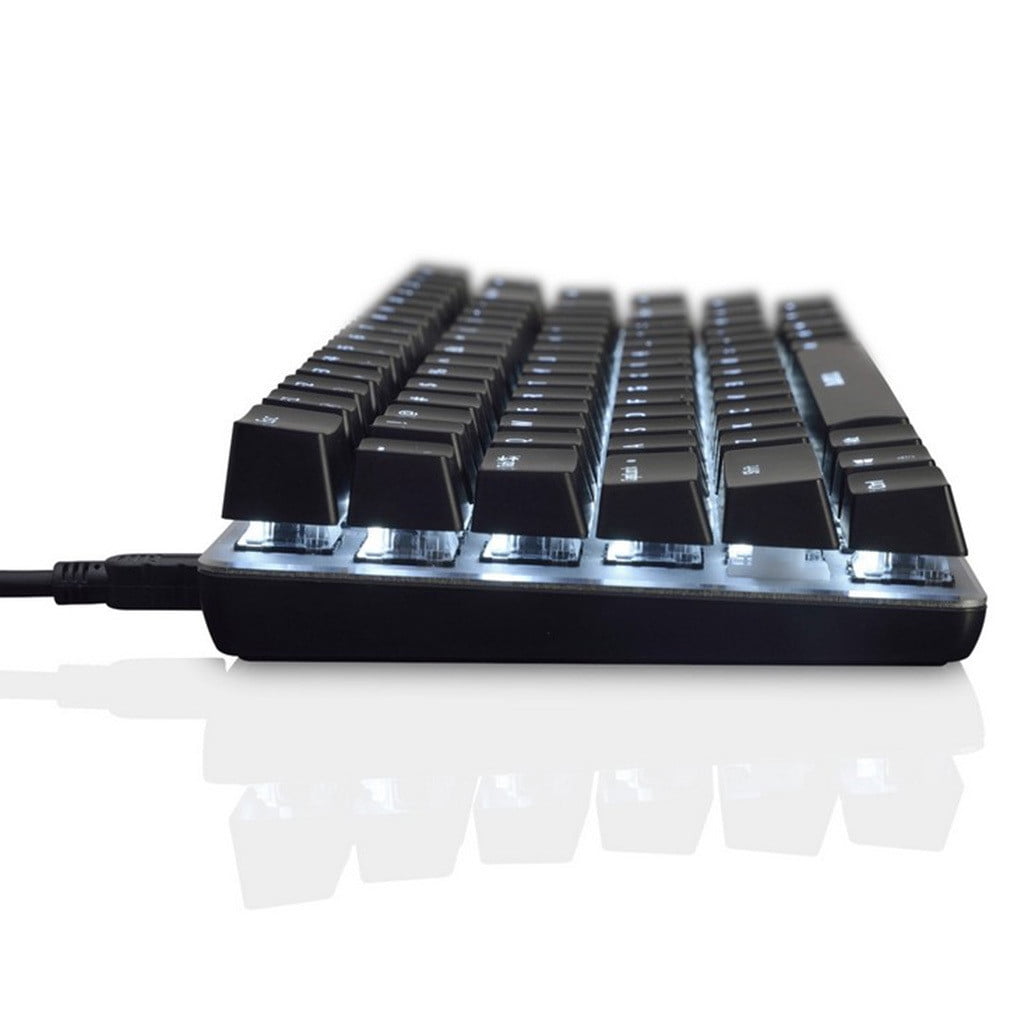 AK33 Mechanical Keyboard Blue Black 82-Keys Backlit Gaming Keyboard, Keyboard