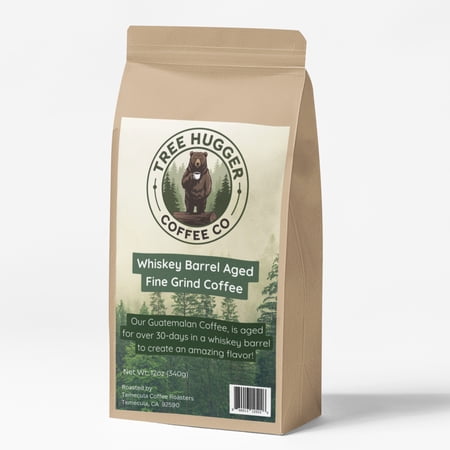 Tree Hugger Coffee Co - Whiskey Barrel Aged - Specialty Grade Fine Grind Coffee
