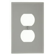 UPC 078477211908 product image for Leviton PJ8-GY Gray Midway Nylon Single Gang Duplex Receptacle Wall Plate | upcitemdb.com