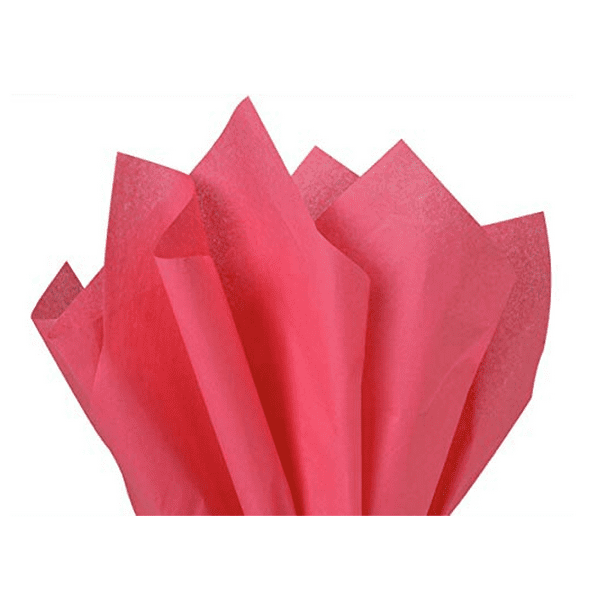 Azalea Pink Tissue Paper Squares, Bulk 24 Sheets, Premium Gift Wrap