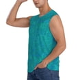 thumbnail image 3 of Kdxio Débardeur Homme Bleu Vert Pailleté Sans Manches pour Musculation Gym Décontracté - Très Grand, 3 of 7