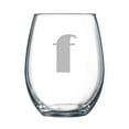 thumbnail image 6 of 4-pc Broadway Personalized 15 oz Stemless Wine Glass, Letter S, 6 of 10