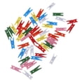 thumbnail image 3 of 150 Piezas Multicolor Mini Clavijas de Papel Foto Colgante Pinzas de Primavera Clothespin 25mm Soledad Clavijas de madera, 3 of 10