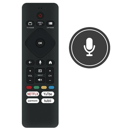 URMT26CND001 Replacement Voice Remote Control fit for Philips Android TV 50PFL5704/F 55PUL7472/F7 50PFL5766/F6 73PFL5604/F7 50PFL5766/F7 55PFL5604/F7 55PFL5704/F7 65PFL5766/F7