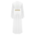 thumbnail image 4 of iiniim Womens Halloween Roman V Neck Queen Princess Ancient Toga Gown Fancy Dress White XXL, 4 of 7