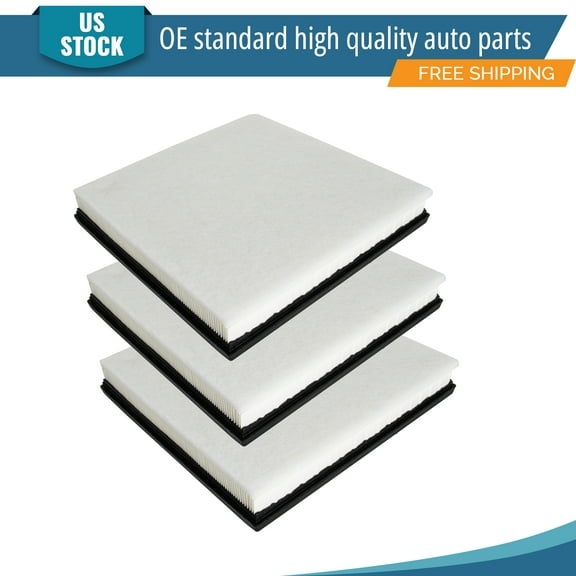 YXPCARS 3PCS Front Engine Air Filter for Chevrolet Cruze 2011-15 Buick Verano 2012-2017 Cascada, New Air Filter Replacement (CA10989)