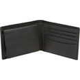 thumbnail image 2 of Sakkas Men's Bi-Fold Leather Wallet with Removable ID Case - Comes in a Gift bag - Black, 2 of 4