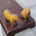 thumbnail image 2 of Adorno de animal de estatua de carpincho, decoraciones de cumpleaños de fiesta de carpincho, modelo de animal salvaje de simulación de plástico (2 piezas), 2 of 5