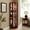 Cherry, variant on Corner Curio Cabinet with 4 Adjustable Shelves and Mirror / Showcase Collectibles in Style