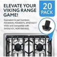 thumbnail image 2 of 20pcs- Compatible Grate Rubber Feet Bumpers - Heat-Resistant Material, Works with Many Gas Stove Burner Grates suitable for WB02T10461AP2622260, 2 of 5