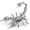 Silver, variant on Metalkitor Scorpion 3D Metal Puzzle Kit - 454 Pcs, Mechanical Model for Adults/Teens, Silver, Ideal Gift & Decor
