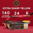thumbnail image 2 of Cracker Barrel Cracker Cuts Extra Sharp Yellow Cheddar Cheese Slices, 24 ct Tray, 2 of 13