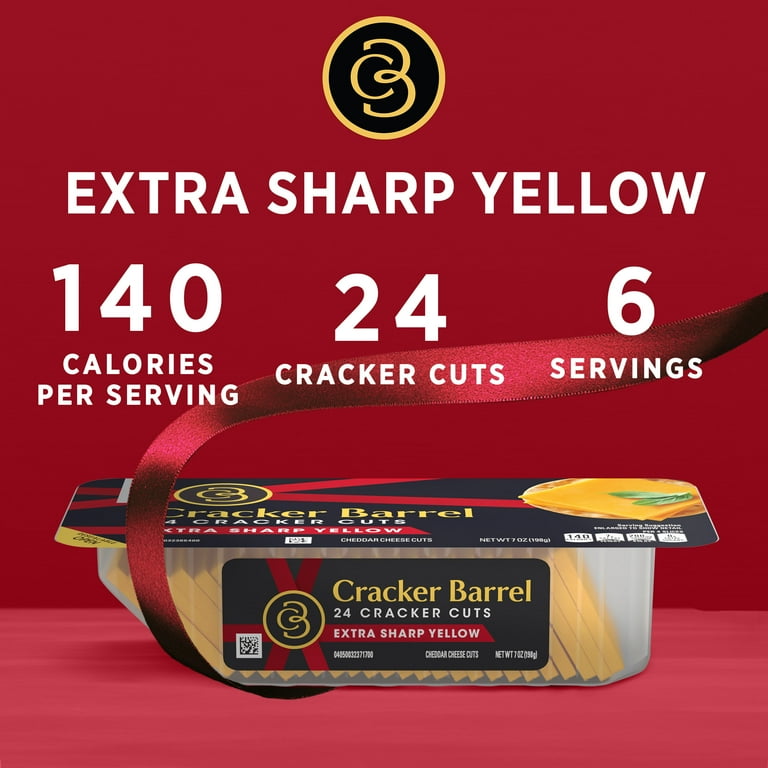 Cracker Barrel Extra Sharp Cheddar Cheese Chunk - 8 Oz Pack Of 3