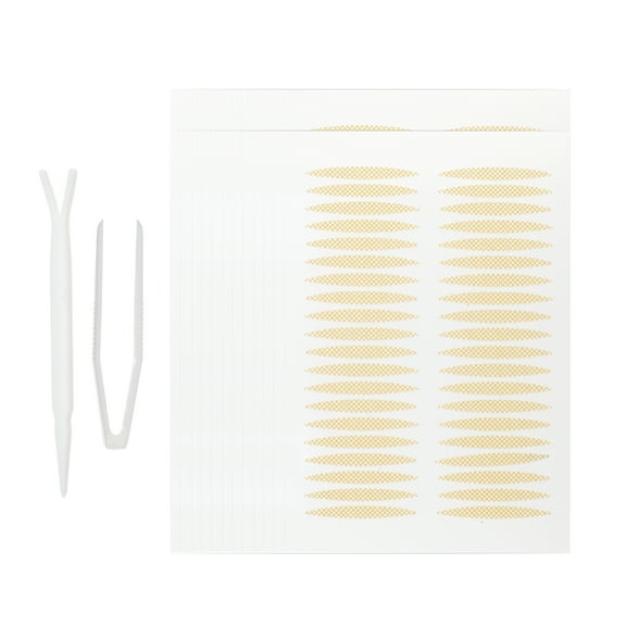 Double Eyelid Stickers 960 Pcs Invisible Eyelid Tape Eye Lift Tape with a Fork Tweezers Suitable for Asymmetrical Eye
