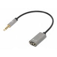 thumbnail image 1 of Adaptador Auxiliar en 'Y' Manhattan Conector 3.5 mm macho a 2 x 3.5 mm hembra 20 cm, 1 of 7