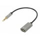 thumbnail image 1 of Adaptador Auxiliar en 'Y' Manhattan Conector 3.5 mm macho a 2 x 3.5 mm hembra 20 cm, 1 of 7