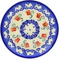 thumbnail image 2 of Polmedia Butterfly Tulips Polish Pottery Decorative Plate, 2 of 6