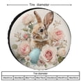 thumbnail image 2 of Easter Bunny with Pink Roses And Eggs Heavy Duty Spare Tire Cover Bunny Easter Egg Wheel Protectors Tire Covers Weatherproof Wheel Covers for Camper Trailer Truck SUV Universal 15inch, 2 of 8