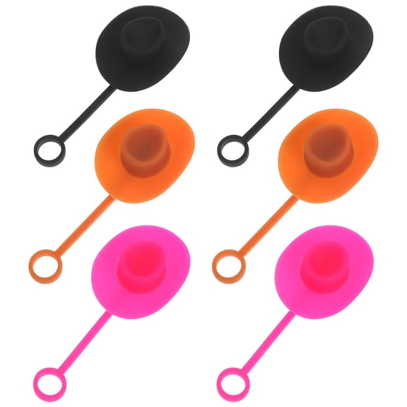 Soimiss 6Pcs Silicone Straw Tips Cover Dustproof Reusable Accessory for All Users