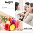 thumbnail image 5 of 8Inch 5Heads Carnation Long Stems Fake Flower Never Fade Artificial Flowers Apply ToWedding Party Home Office Restaurant Table Centerpieces (Red), 5 of 5