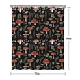 thumbnail image 5 of Red Mushroom Snail Black Pattern Shower Curtain 72"x84" ,Bathroom Decorative Shower Curtains Set with 12 Hooks,Modern Waterproof Washable Shower Curtain, 5 of 6