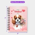 thumbnail image 5 of Happy Valentine's Day Cavalier King Charles Spaniel holding flowers Spiral Bound Journal Dog Lover Gifts 5x7in Spiral Notebook - 3005, 5 of 5
