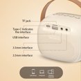thumbnail image 3 of TFixol Portable Bluetooth Speaker avec Double Microphones, Éclairage d'Ambiance RGB, et Mode Son Réverbération, Modèle K30 en Blanc, 3 of 6