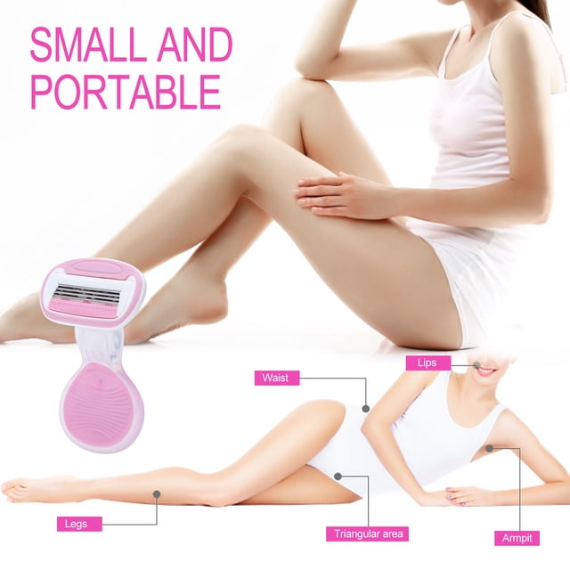 Epilator, Cabezal de Cortador Rotativo de Operación de Botón Manual de Cabello Fácil Limpio para Mujeres para Piernas