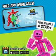Stikbot Collectable Stop Motion Animation Action Figures, 8 Count