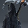 thumbnail image 4 of Estatua de la muerte de pie Grim Reaper Estatua de resina religiosa decorativa figura de altar escultura adorno de escritorio (negro, talla única), 4 of 5
