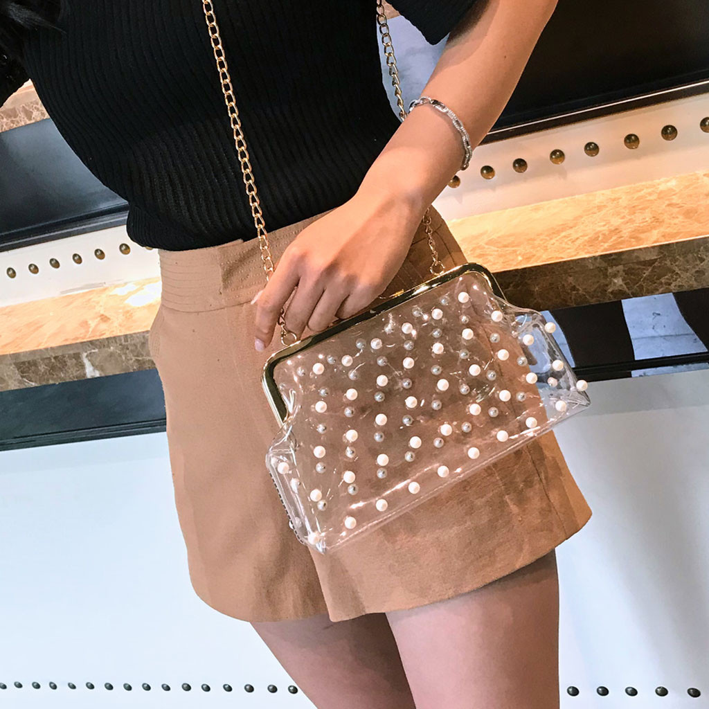 LUI SUI Clear Crossbody Bag Women Transparent Jelly Shoulder Handbag  Shopping Travel Purses: : Fashion