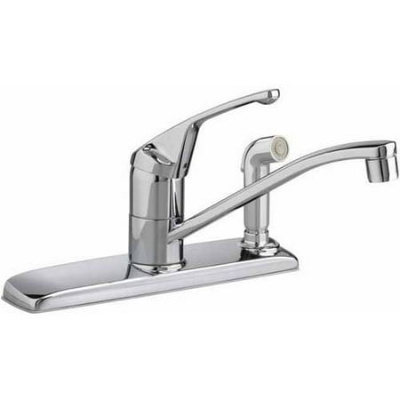 American Standard 4175.203.F15.002 Colony 1.5 GPM Kitchen Faucet with Matching Sprayer thru Escutcheon, Chrome